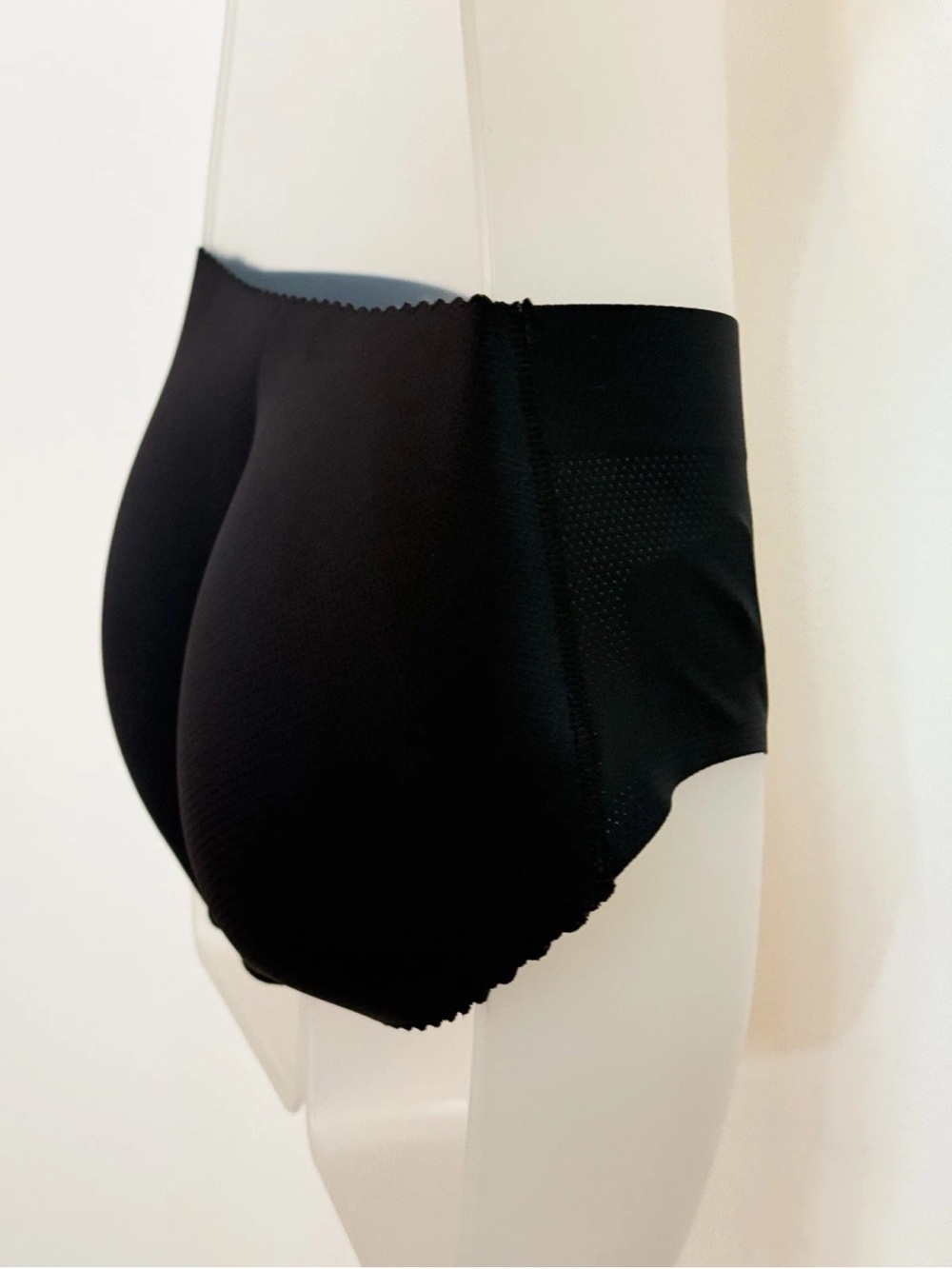 Sz Small Medium ❤️ Butt Lift Black Panties Push Up Add 1.5 Size Waist 25-28 Inch